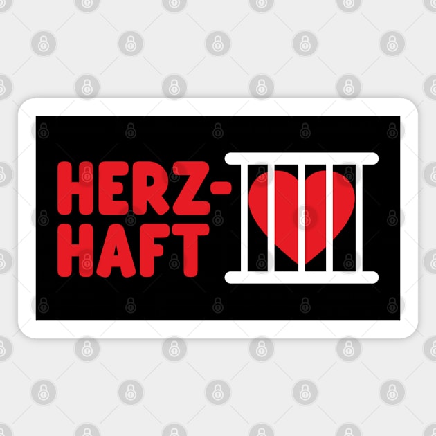 HERZ-HAFT German Pun Magnet by Decamega